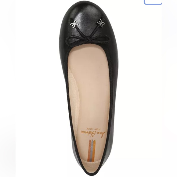 SAM EDELMAN Felicia Luxe Flat Black Leather, size 9Wide - Picture 4 of 12